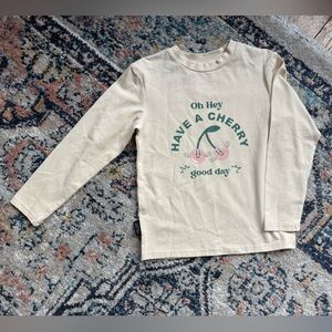 Tiny Tribe Cherry Long Sleeve T-Shirt - Size 5 - NWOT